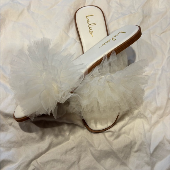 Lulu's White Ruffle Sandals - Picture 4 of 5